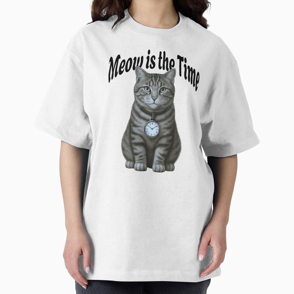 Meow is the Time Funny Cat by Sachie's Studio