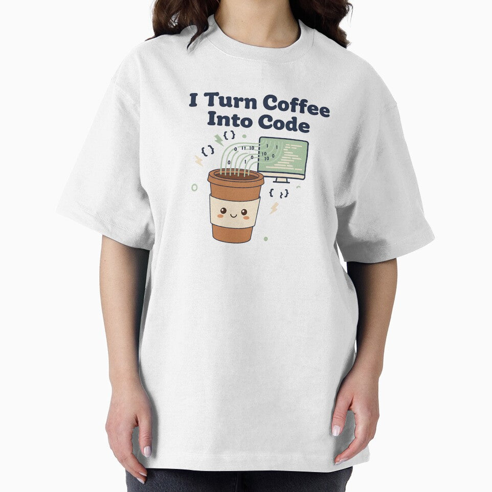 I Turn Coffee Into Code – Funny Programmer T-Shirt by Muzgle Hoodie, Sweatshirt | BlankRebels.com (Image 2)