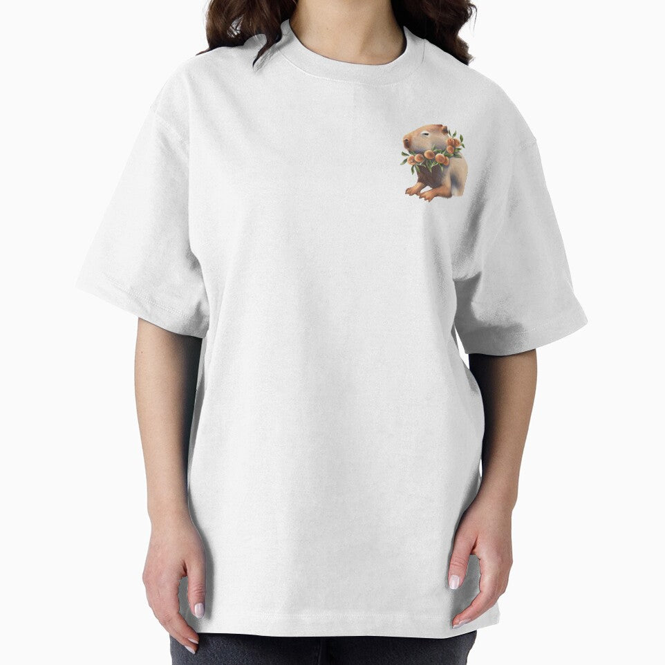 Capybara Orange Cute Animal Illustration T-Shirts, Hoodie, Sweatshirt