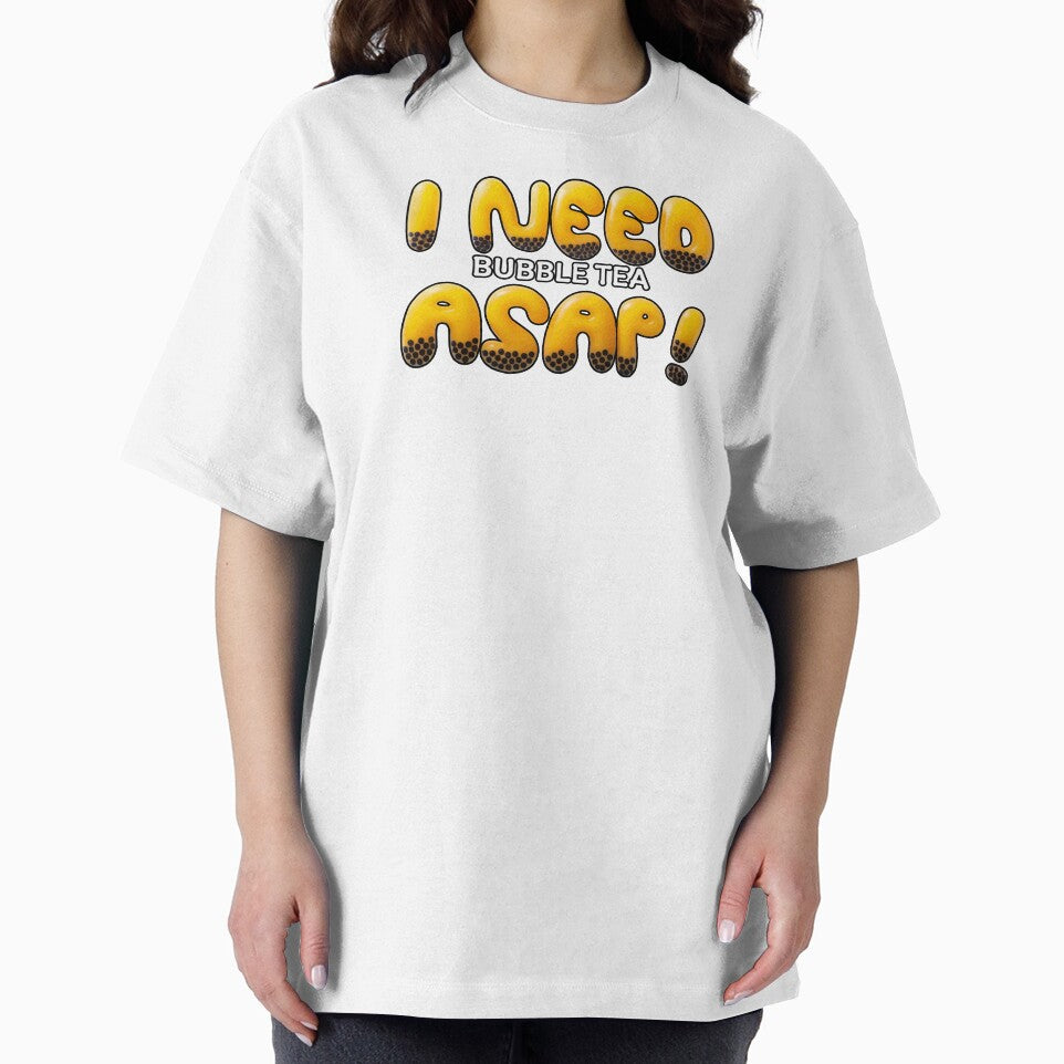 I NEED Bubble Tea ASAP – Funny Boba Tea Typography Design by beerkee T-Shirts, Hoodie, Sweatshirt | BlankRebels.com (Image 2)