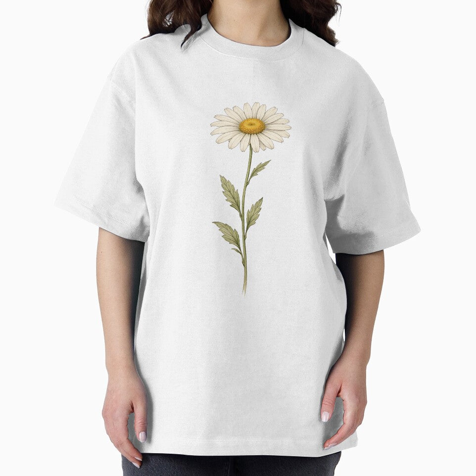 Leucanthemum Vulgare Vintage Botanical Print - Antique Daisy Wall Art by Darlin8888 T-Shirts, Hoodie, Sweatshirt (Image 2)