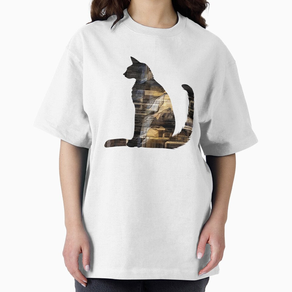 Cat with books by Mateusz Majcherek T-Shirts, Hoodie, Sweatshirt | BlankRebels.com (Image 2)