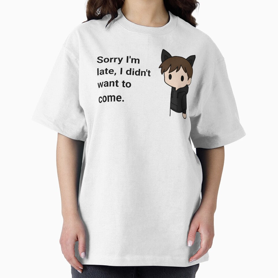 “Sorry I’m Late, I Didn’t Want to Come” – Funny Chibi Catboy by KitzuTees T-Shirts, Hoodie, Sweatshirt (Image 2)