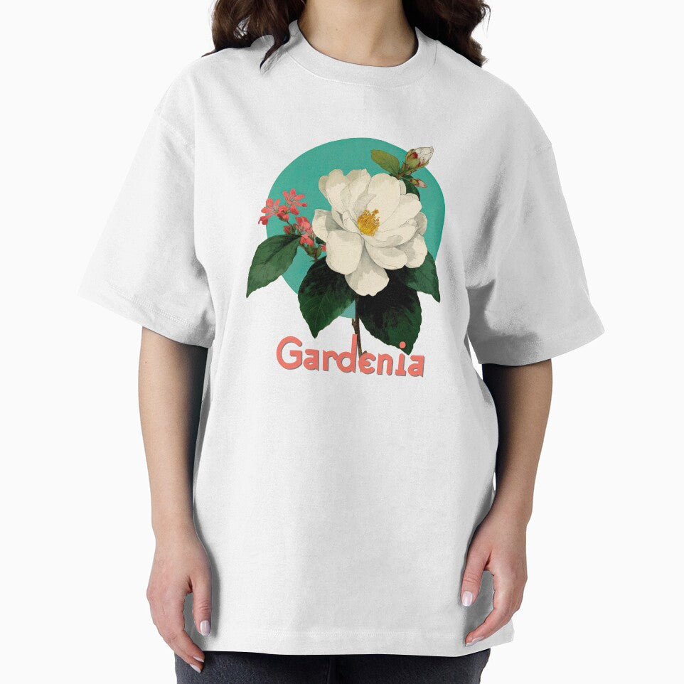 Gardenia Bloom Botanical Retro Art by ForeverPrintsOK T-Shirts, Hoodie, Sweatshirt | BlankRebels.com (Image 2)