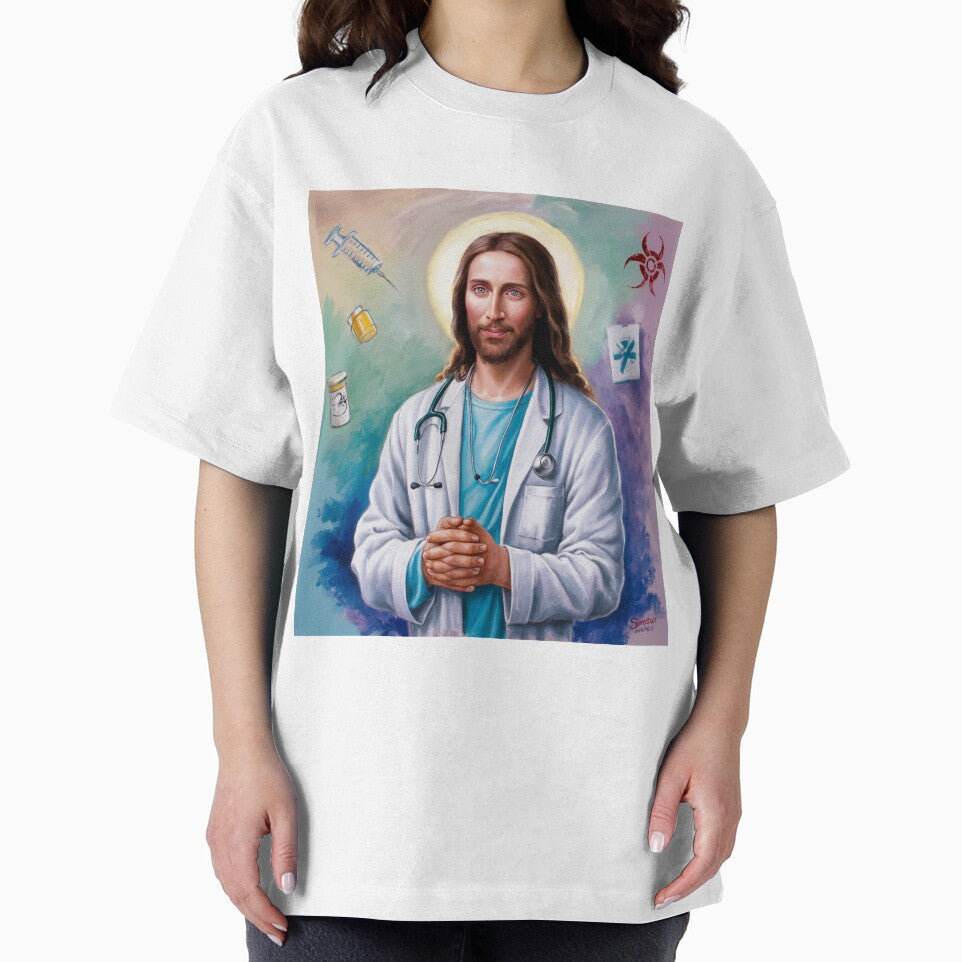 'DR JESUS FUNNY". JESUS WATERCOLOUR PAINTING by Obinne T-Shirts, Hoodie, Sweatshirt | BlankRebels.com (Image 2)