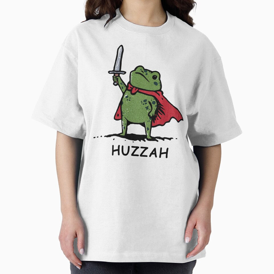 Huzzah Funny Frog Meme by MelenebStore T-Shirts, Hoodie, Sweatshirt | BlankRebels.com (Image 2)