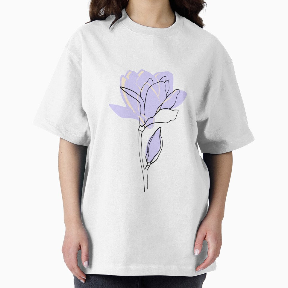Minimal lavender flower line art by Quirknmore T-Shirts, Hoodie, Sweatshirt | BlankRebels.com (Image 2)