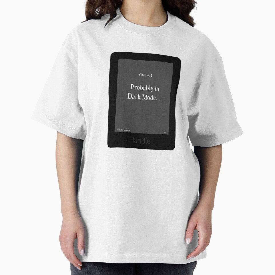 "Probably In Dark Mode" Kindle Ereader Sticker by BecomingBookish T-Shirts, Hoodie, Sweatshirt | BlankRebels.com (Image 2)