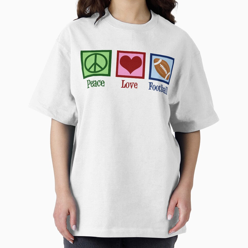 Peace Love Football by Epic Love Designs T-Shirts, Hoodie, Sweatshirt | BlankRebels.com (Image 2)