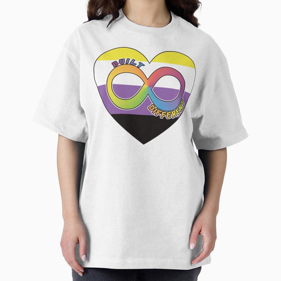 Built Different | Neurodivergent + Non-Binary Pride by Cryptid-Ohio T-Shirts, Hoodie, Sweatshirt | BlankRebels.com (Image 2)