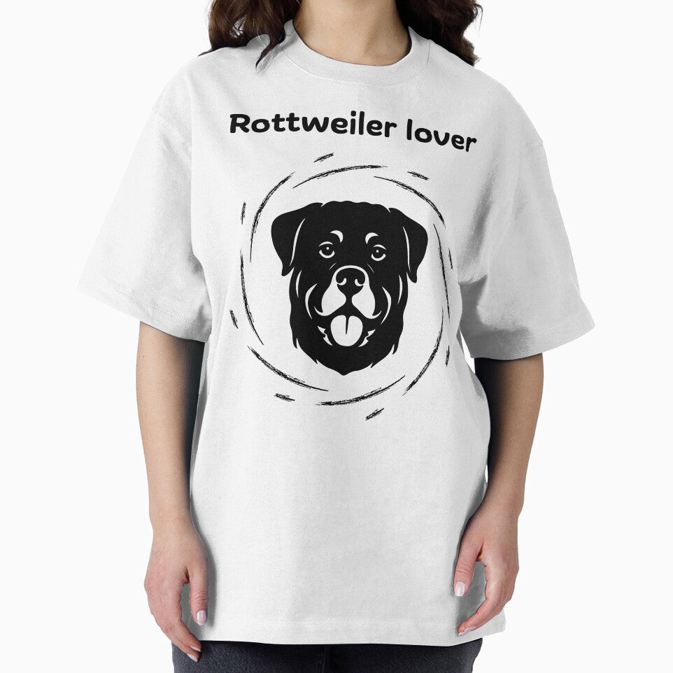 Rottweiler Lover T-Shirt – Silhouette Dog Shirt for Fans by SimpleUla Hoodie, Sweatshirt | BlankRebels.com (Image 2)