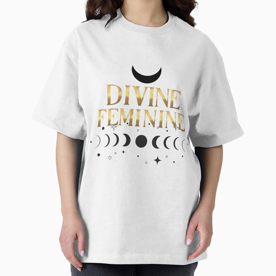 Divine Feminine – Golden Moon Phases Design | Golden Frequency by GoldenFrequency T-Shirts, Hoodie, Sweatshirt (Image 2)