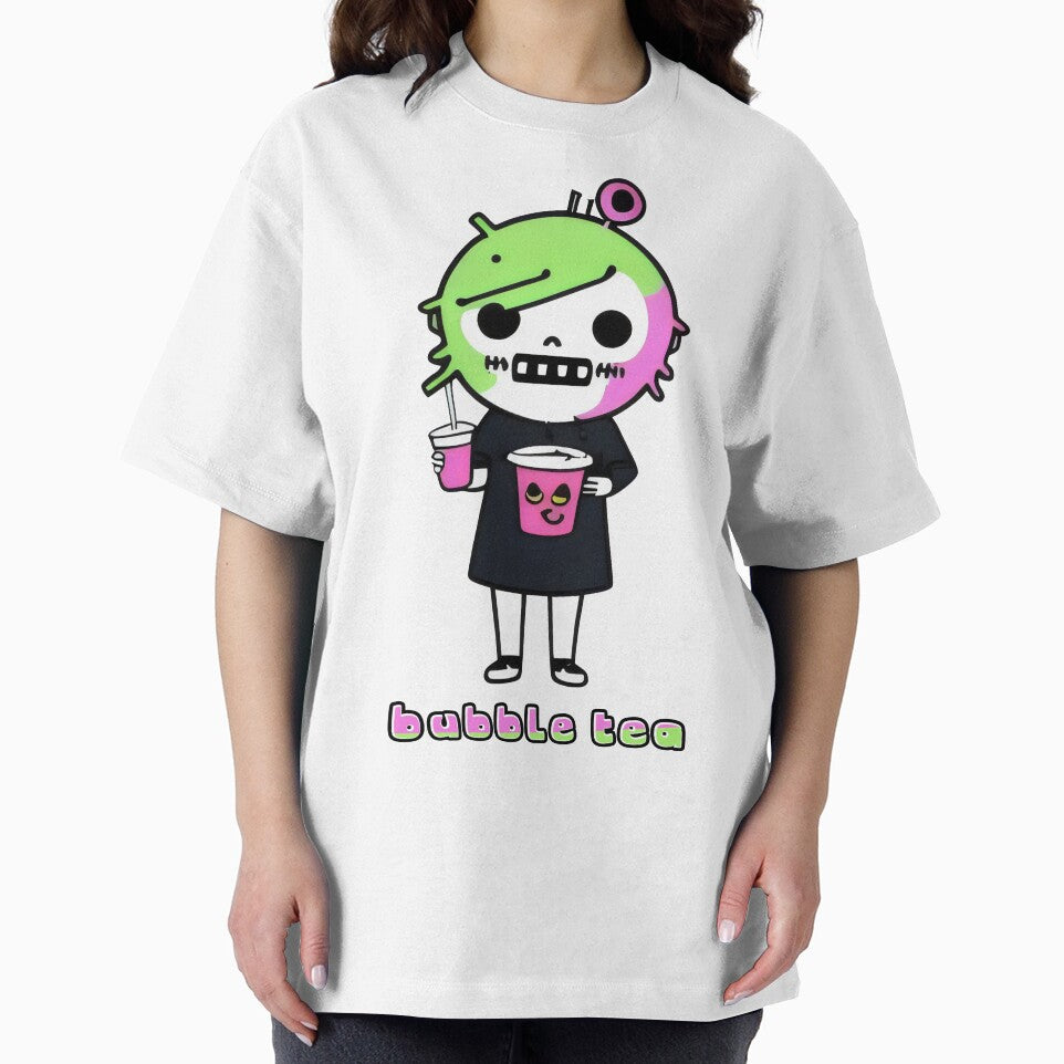 Zombie Bubble Tea Lover – Fun Kawaii Matcha and Boba Art Print by Prime-Studio T-Shirts, Hoodie, Sweatshirt (Image 2)