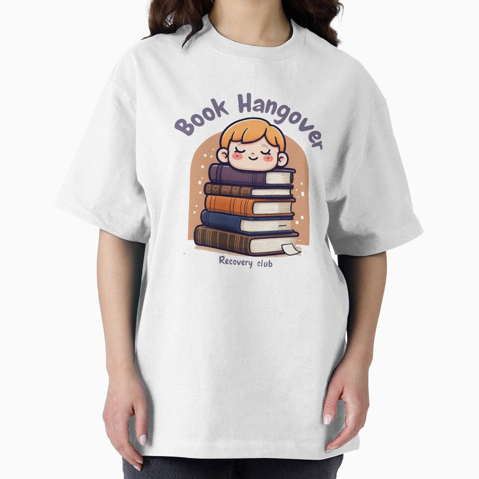 Book Hangover Recovery Club" – Cute & Cozy Reading Lover Design by InsightA T-Shirts, Hoodie, Sweatshirt (Image 2)