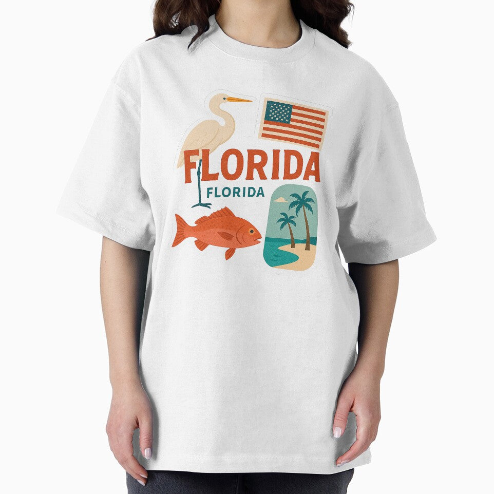 Florida Travel Sticker Art Travel Art T-Shirts, Hoodie, Sweatshirt