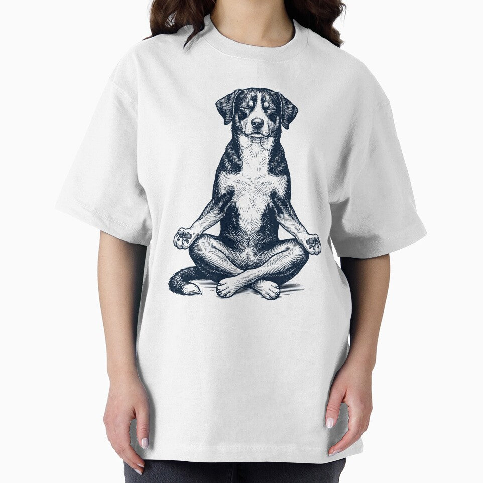 Vintage Entlebucher Mountain Dog Yoga Lotus Meditation Dog Lover by DoodleTortle T-Shirts, Hoodie, Sweatshirt (Image 2)
