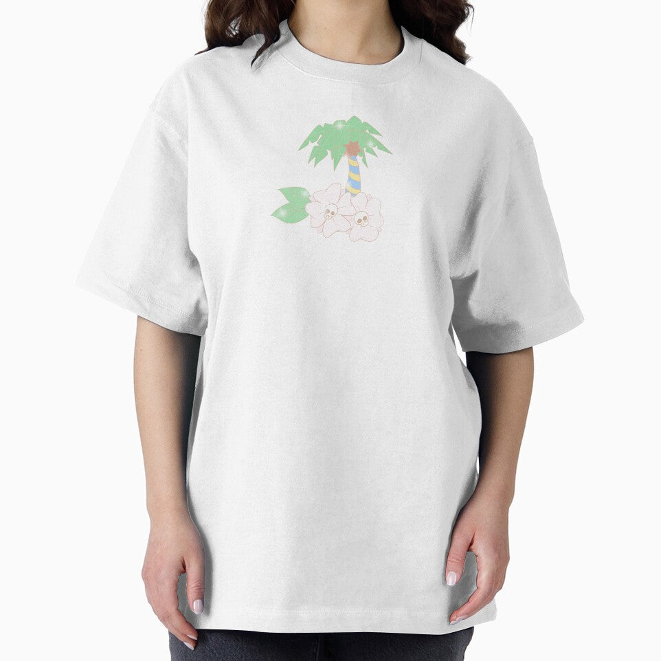 Swirly Palm Trees ? (blue and yellow) by gross-girl99 T-Shirts, Hoodie, Sweatshirt | BlankRebels.com (Image 2)