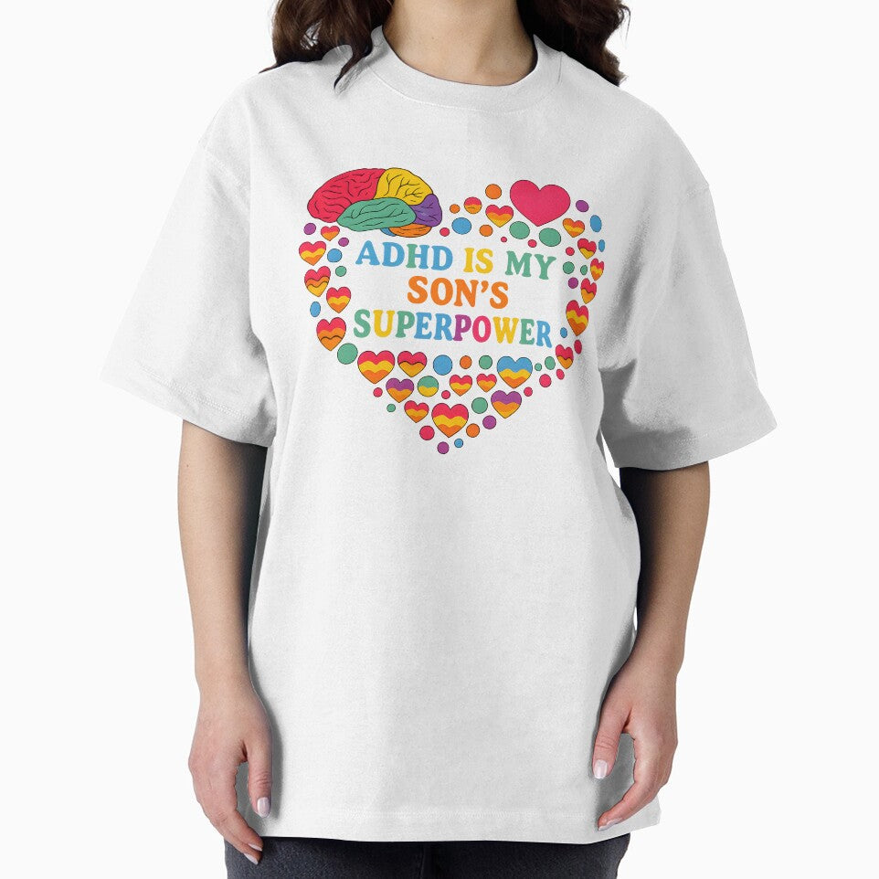 ADHD Is My Son’s Superpower by MomParentADHD T-Shirts, Hoodie, Sweatshirt | BlankRebels.com (Image 2)