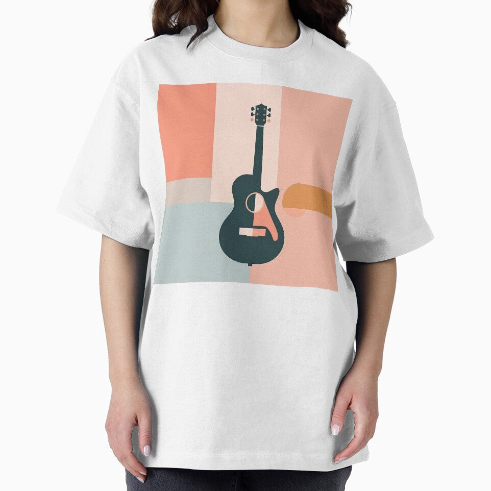 Guitar As Bauhaus Style Art by OzzFrequency T-Shirts, Hoodie, Sweatshirt | BlankRebels.com (Image 2)
