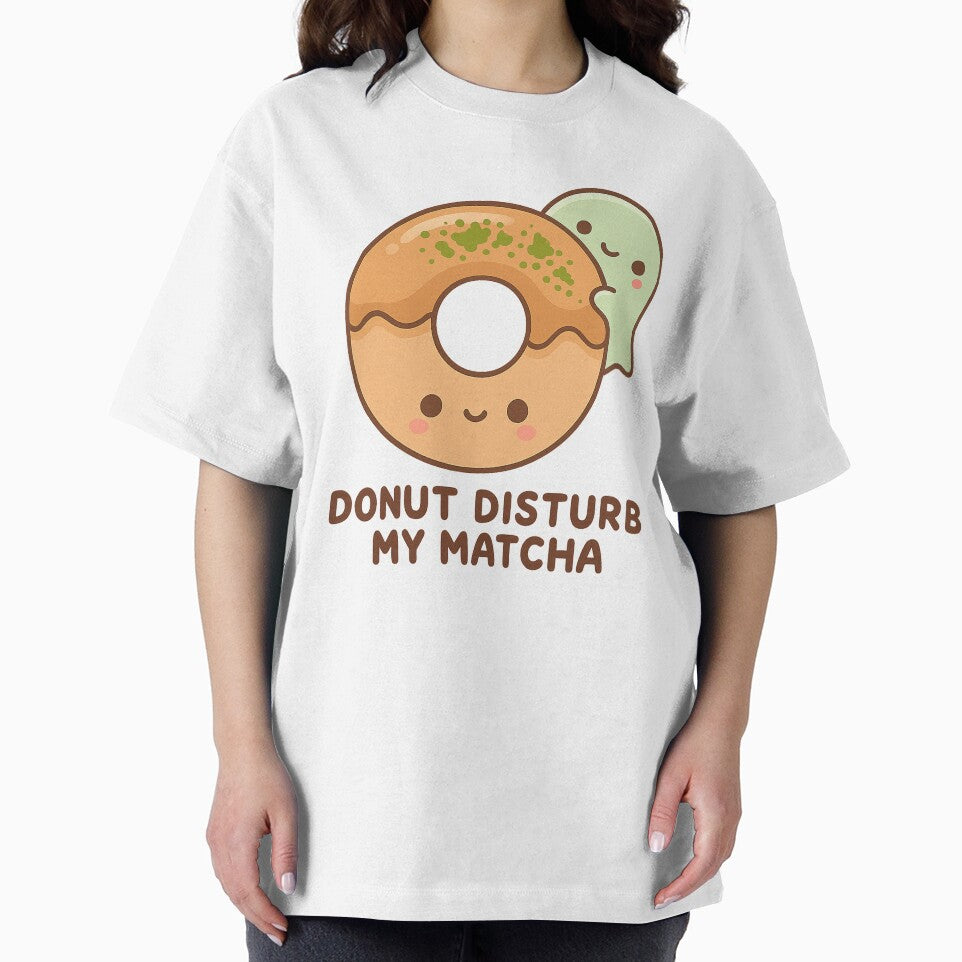 Cute Matcha Donut Ghost – Funny Food Pun Design for Tea Lovers & Cozy Gifts by kakaworld T-Shirts, Hoodie,... (Image 2)