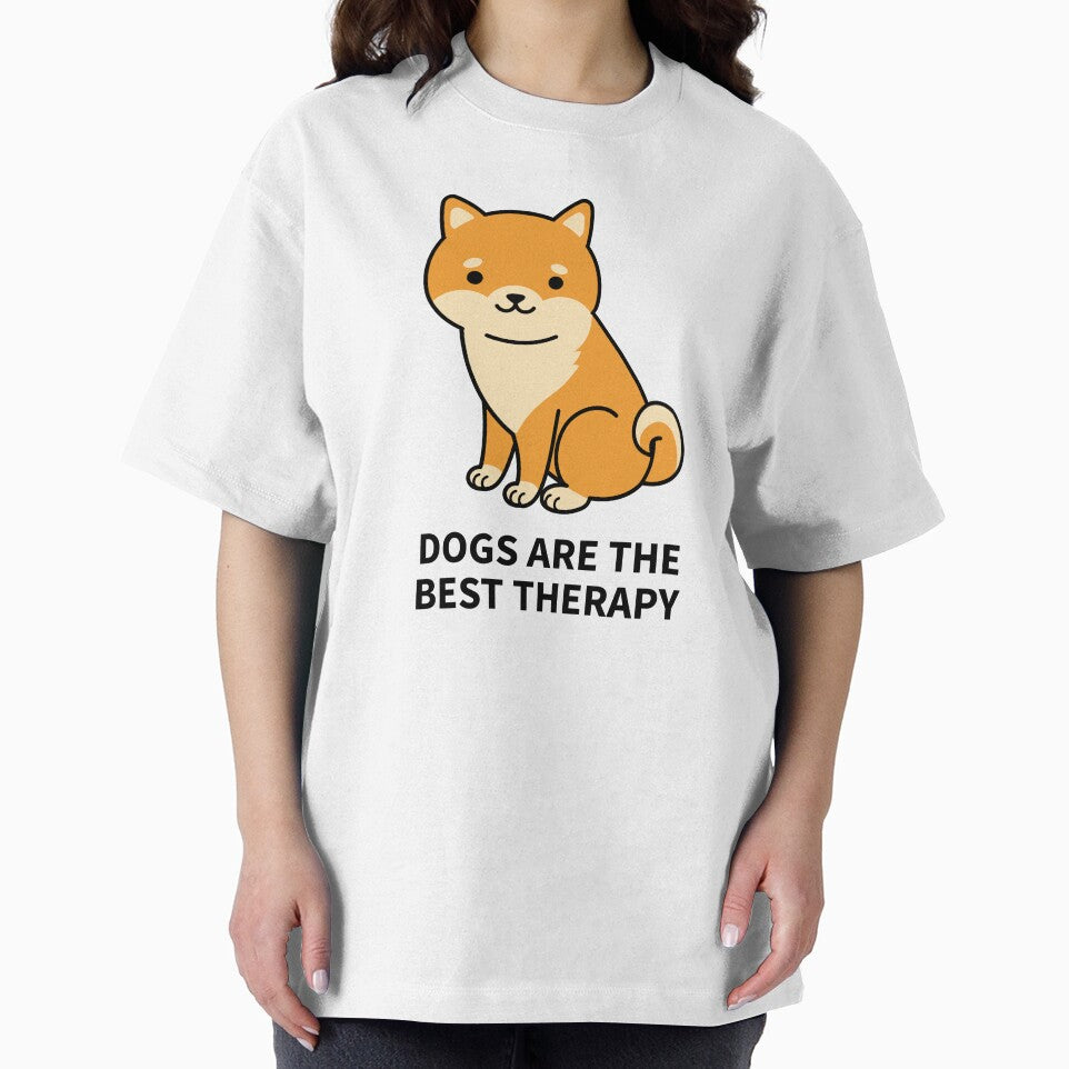 Dogs Are The Best Therapy Cute Dog by Harmonick-Tees Hoodie, Sweatshirt | BlankRebels.com (Image 2)