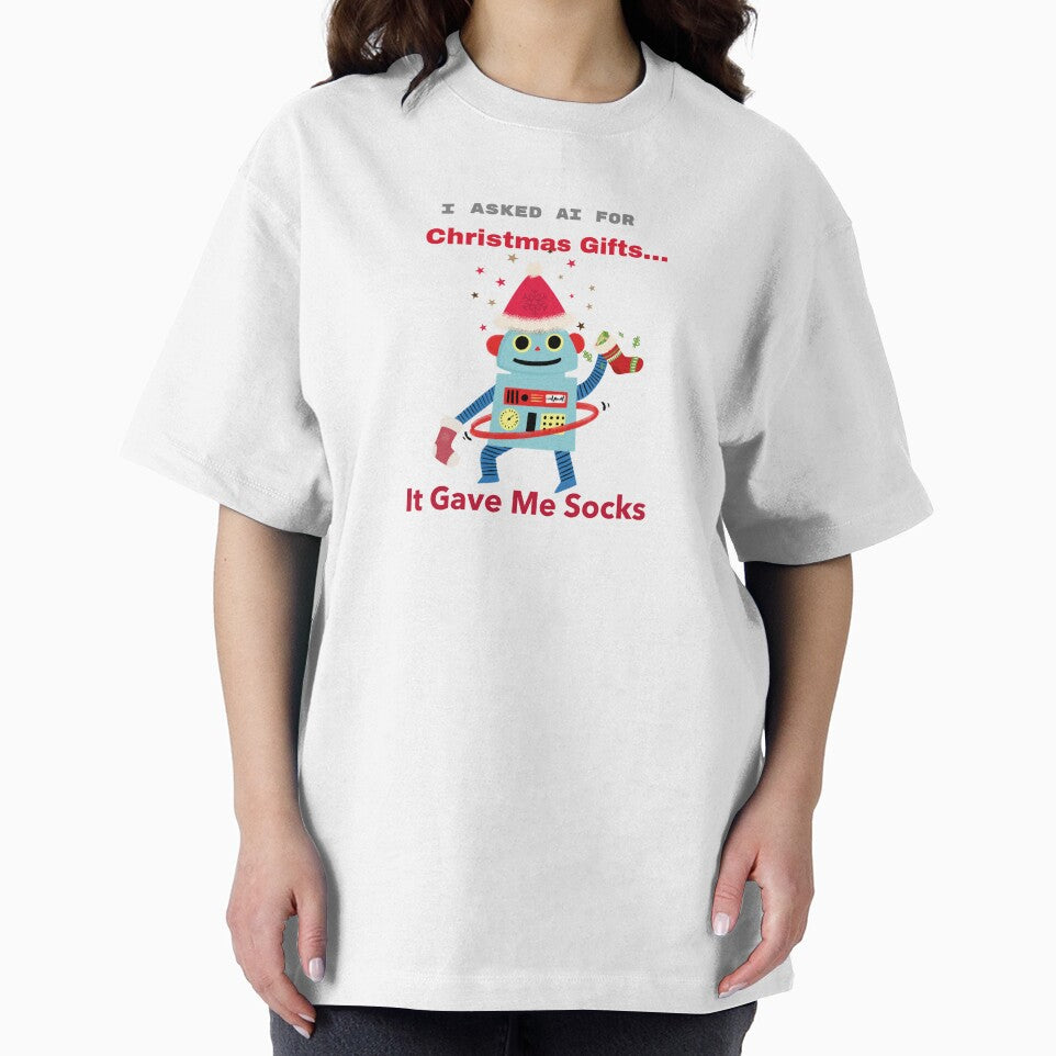 I Asked AI for Christmas Gifts… It Gave Me Socks by FWAHAB T-Shirts, Hoodie, Sweatshirt | BlankRebels.com (Image 2)