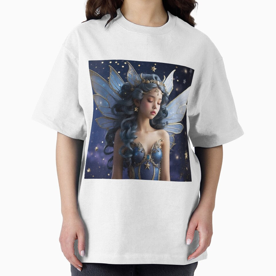 Celestial Whispers | Night Sky Fairy with Lunar Wings by MysticFable T-Shirts, Hoodie, Sweatshirt | BlankRebels.com (Image 2)