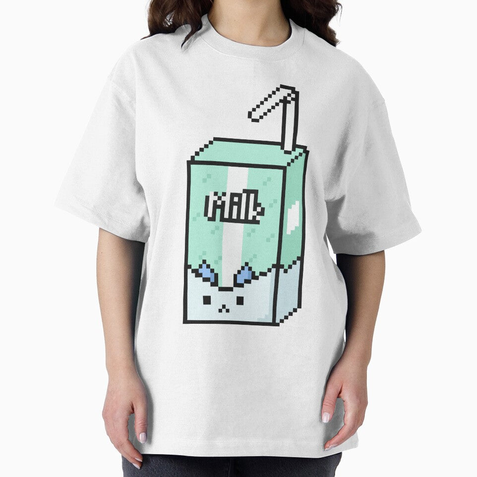 Cute Pixelated Cat Milk Carton - Cat Pixel Art by TheEndlessStore T-Shirts, Hoodie, Sweatshirt | BlankRebels.com (Image 2)