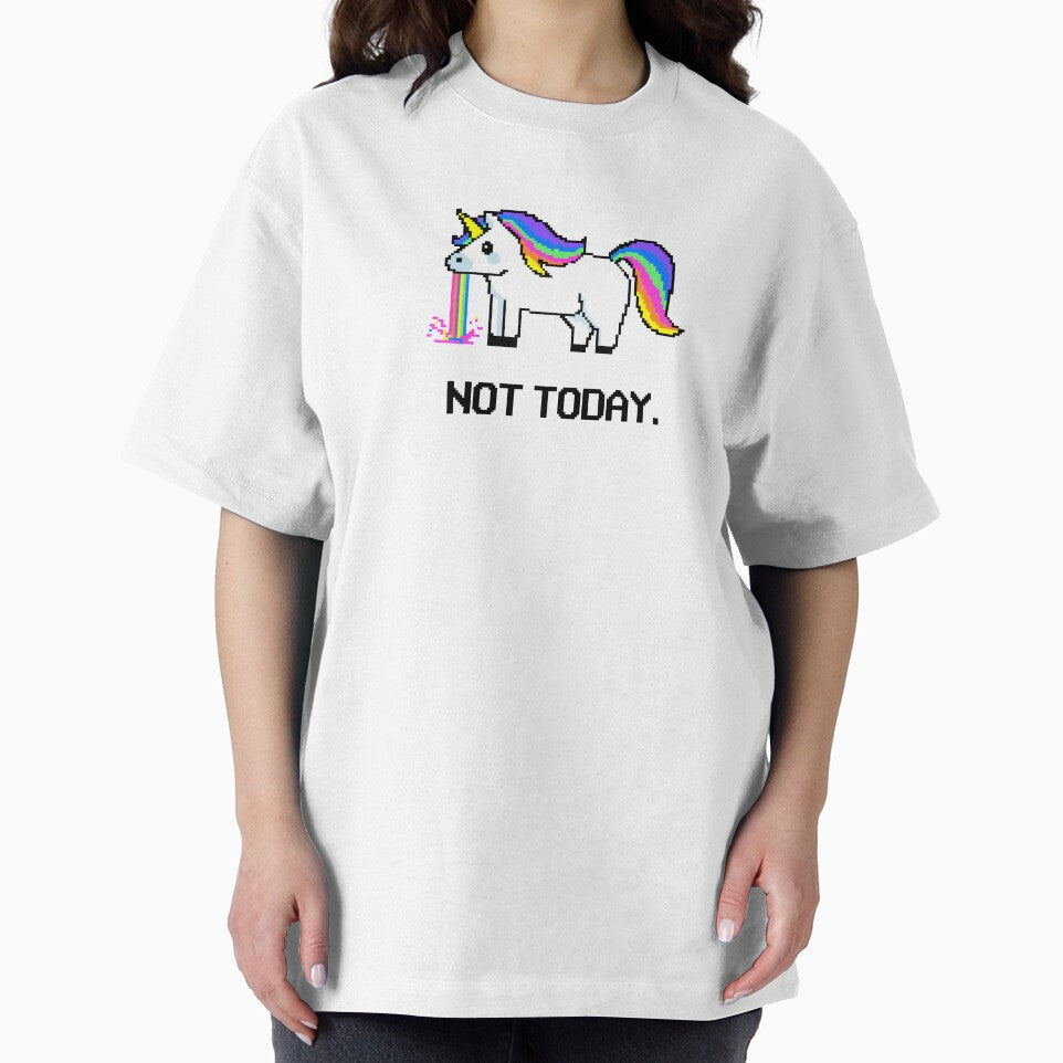 Not Today Unicorn - Funny Pixel Unicorn by Unicorn7Magic T-Shirts, Hoodie, Sweatshirt | BlankRebels.com (Image 2)