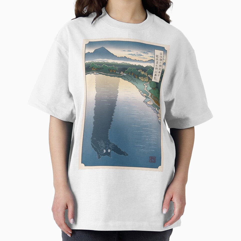 Cat Silhouette on Lake by LaurieHopkins T-Shirts, Hoodie, Sweatshirt | BlankRebels.com (Image 2)