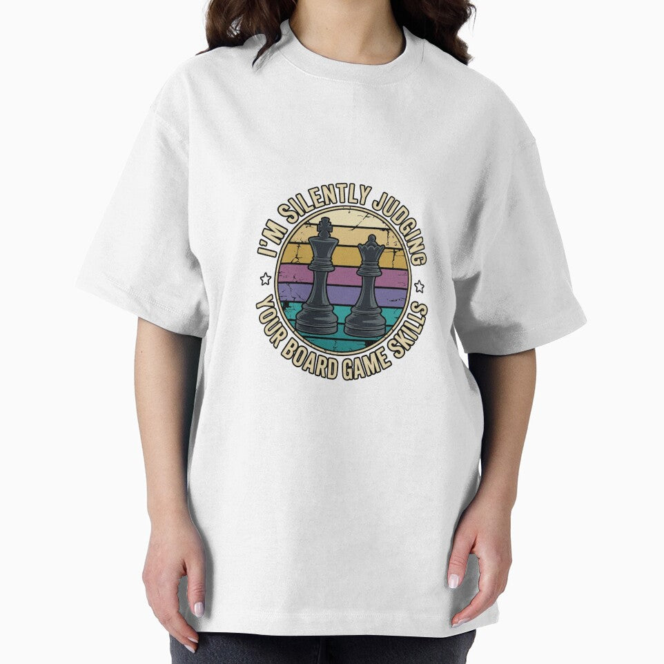 I’m Silently Judging Your Board Game Skills – Funny Retro Chess Gamer by w66aboo T-Shirts, Hoodie, Sweatshirt (Image 2)