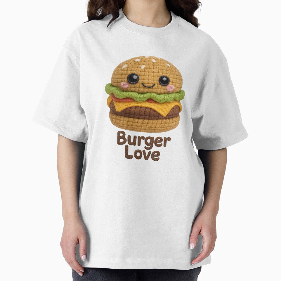Happy Burger – Cute Kawaii Amigurumi Crochet Burger by Tiny Stitch World T-Shirts, Hoodie, Sweatshirt (Image 2)