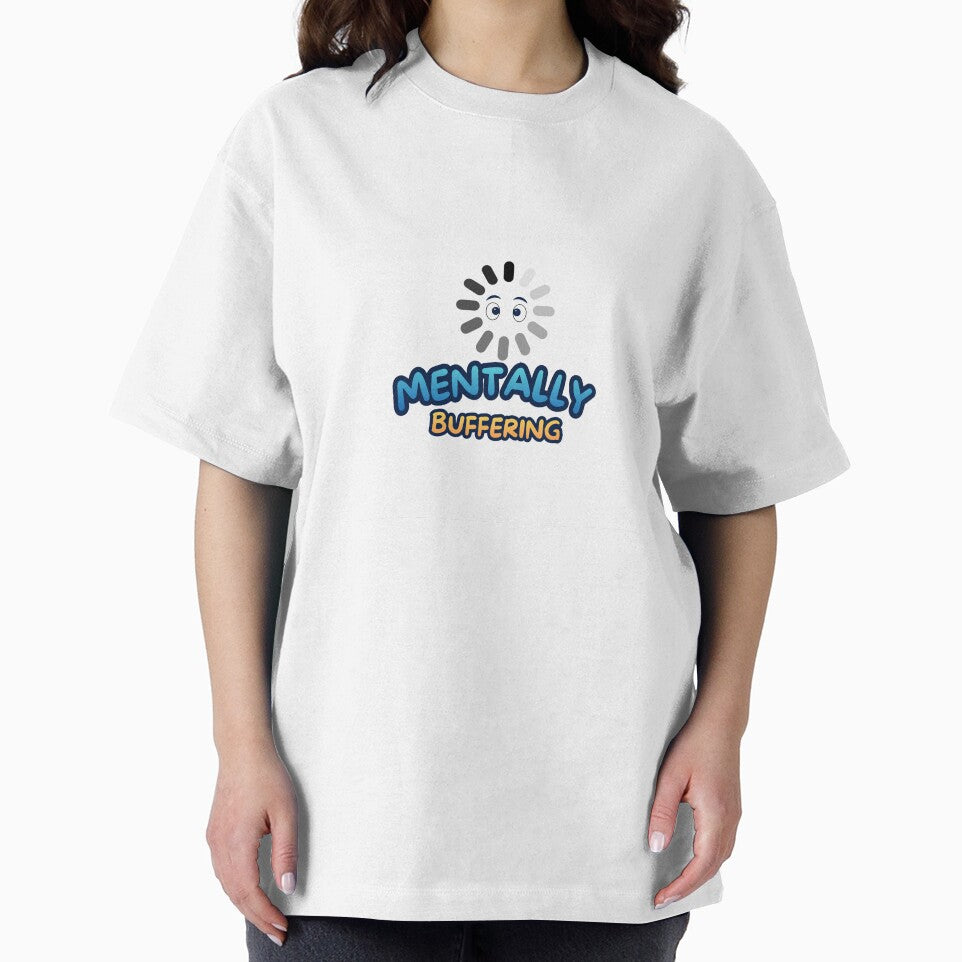 Mentally Buffering Minimal Sticker – Funny Introvert Mood Design by Harsha Pinjani T-Shirts, Hoodie, Sweatshirt (Image 2)