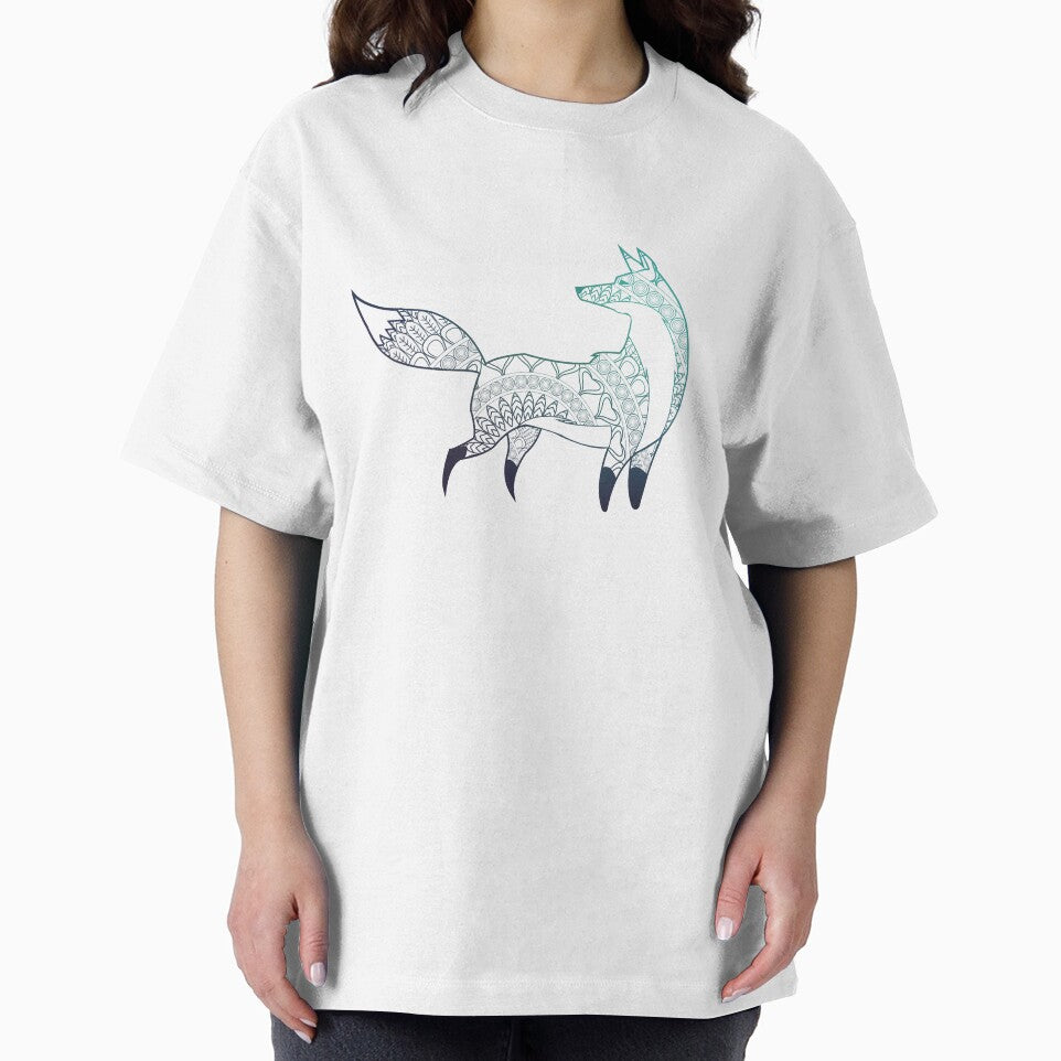 Mandala Fox | yoga top by PetrKad T-Shirts, Hoodie, Sweatshirt | BlankRebels.com (Image 2)
