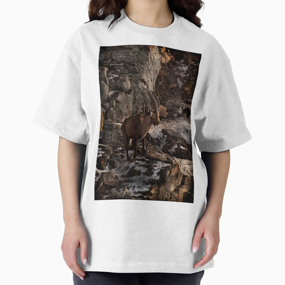 Ibex On Snow Covered Rocks by Michael Cummings T-Shirts, Hoodie, Sweatshirt | BlankRebels.com (Image 2)