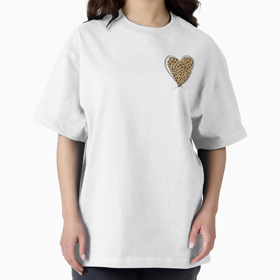 Boho Leopard Heart Sticker by Design by TZ