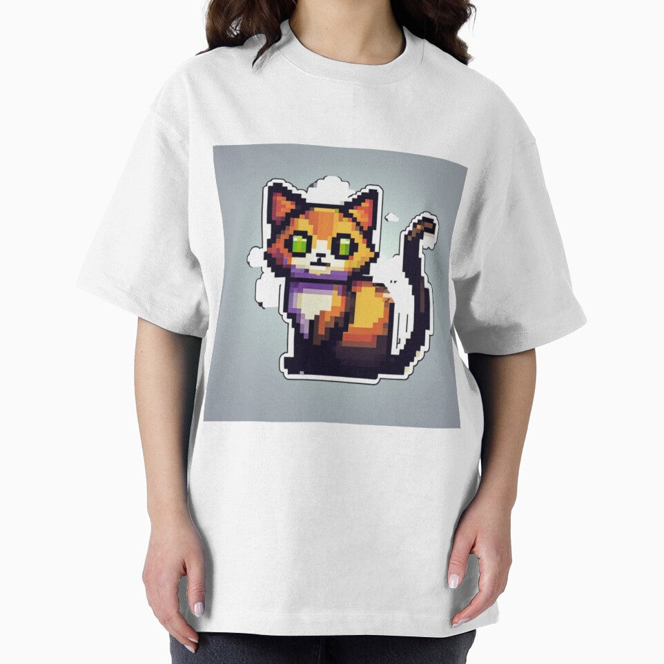 Funny Pixel art cat by Planetporridge T-Shirts, Hoodie, Sweatshirt | BlankRebels.com (Image 2)