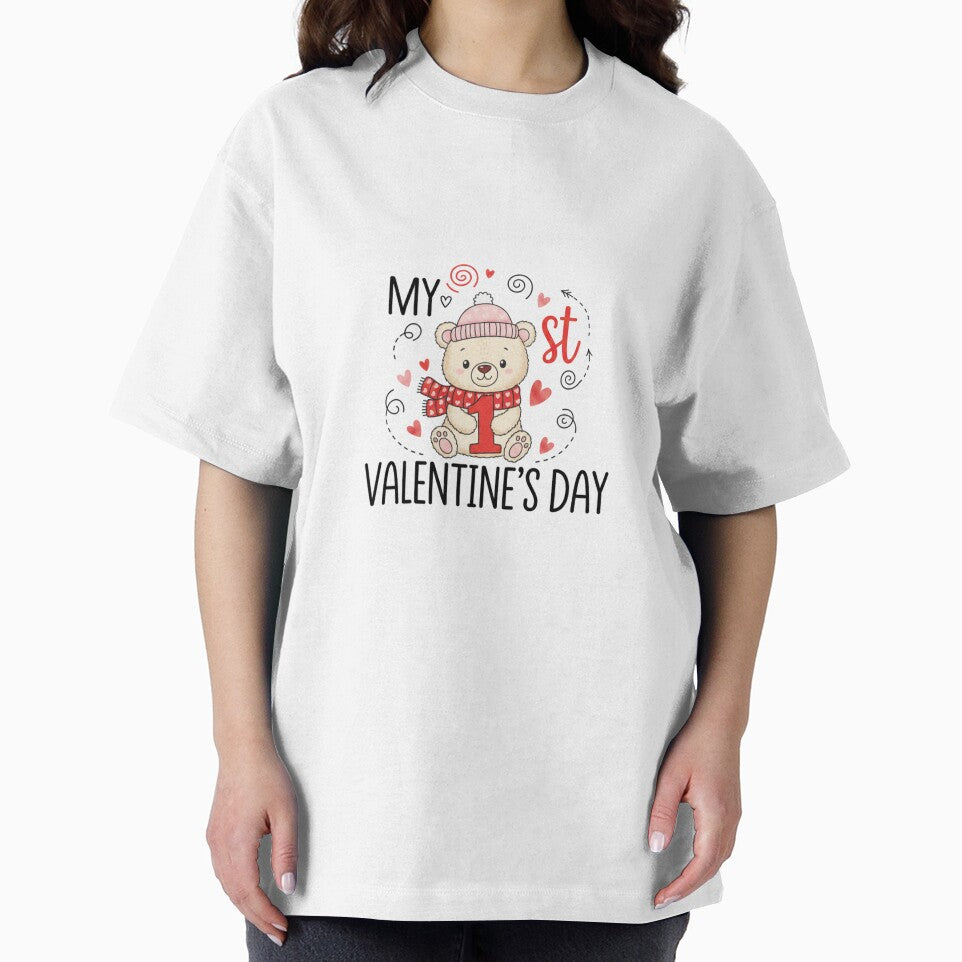 My First Valentine – Cute First Valentine’s Day Design by Meryem Mamouni T-Shirts, Hoodie, Sweatshirt (Image 2)