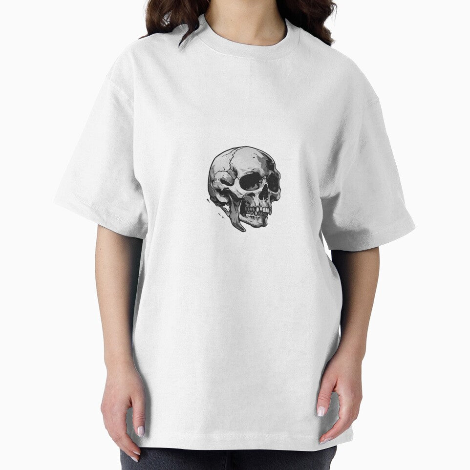 Cracked Skull Side View Illustration by RED-MOUSE T-Shirts, Hoodie, Sweatshirt | BlankRebels.com (Image 2)