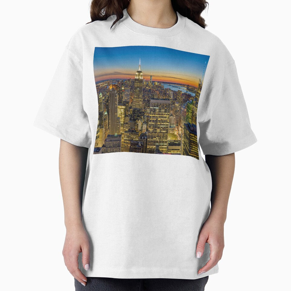 New York City Sunset Skyline by newburyboutique T-Shirts, Hoodie, Sweatshirt | BlankRebels.com (Image 2)