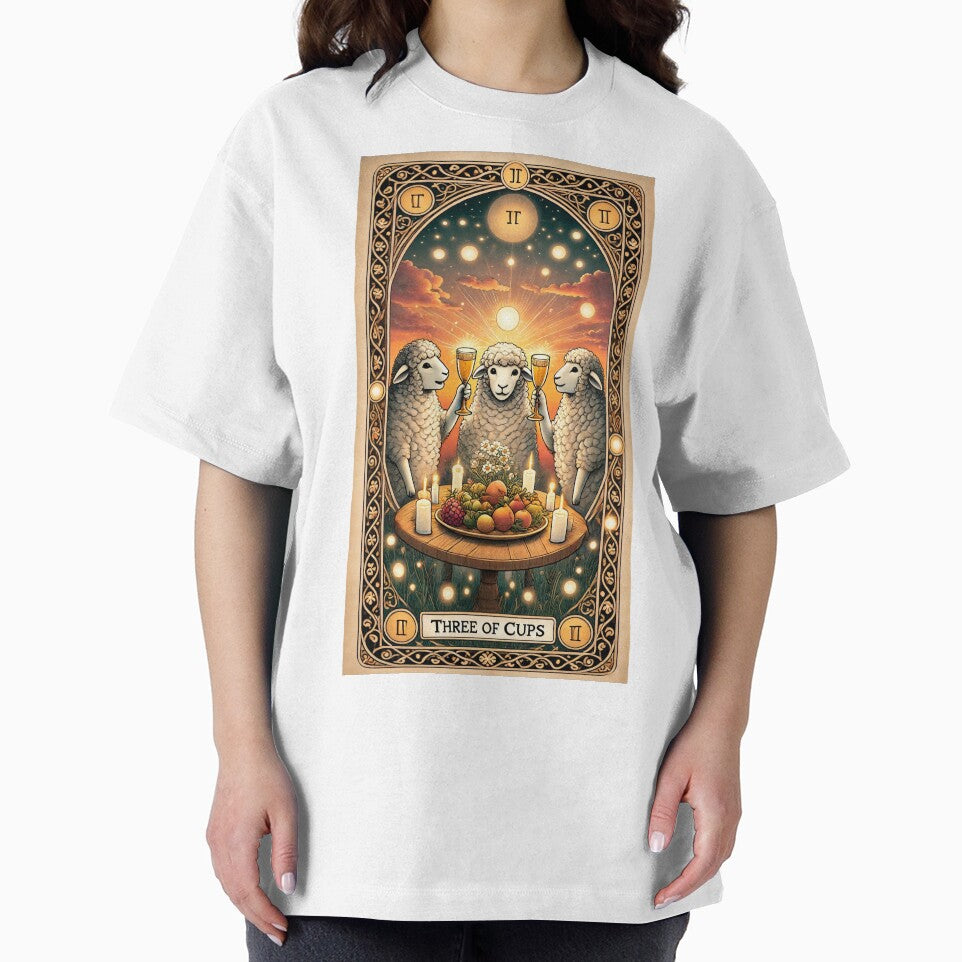 Sheepism Tarot – Three of Cups by Thpoar T-Shirts, Hoodie, Sweatshirt | BlankRebels.com (Image 2)