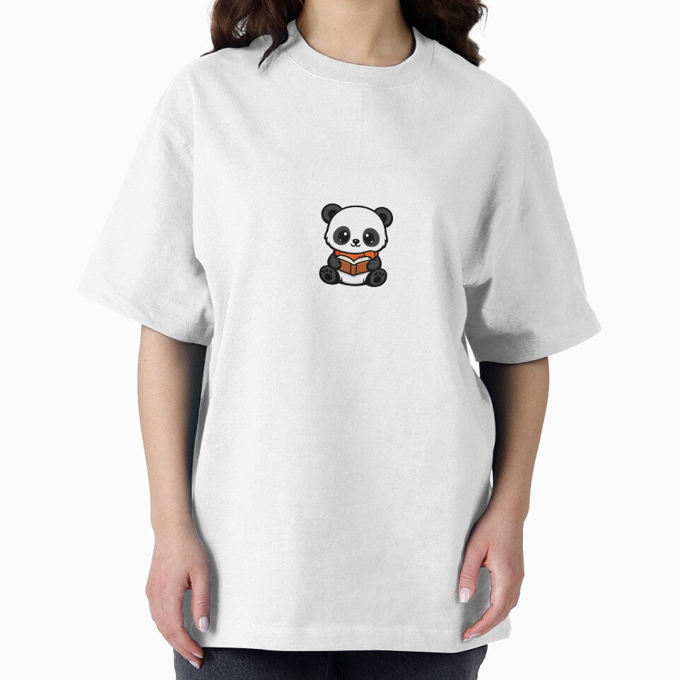 Panda Reading Book – Cute Kawaii Animal Design by QuirkyCartel