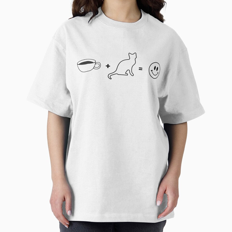 Coffee + Cat = Happiness Funny Cat by Sachie's Studio