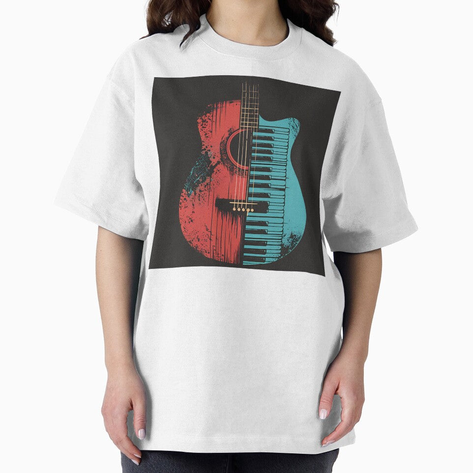 Guitar Piano fusion music print by dcrc T-Shirts, Hoodie, Sweatshirt | BlankRebels.com (Image 2)
