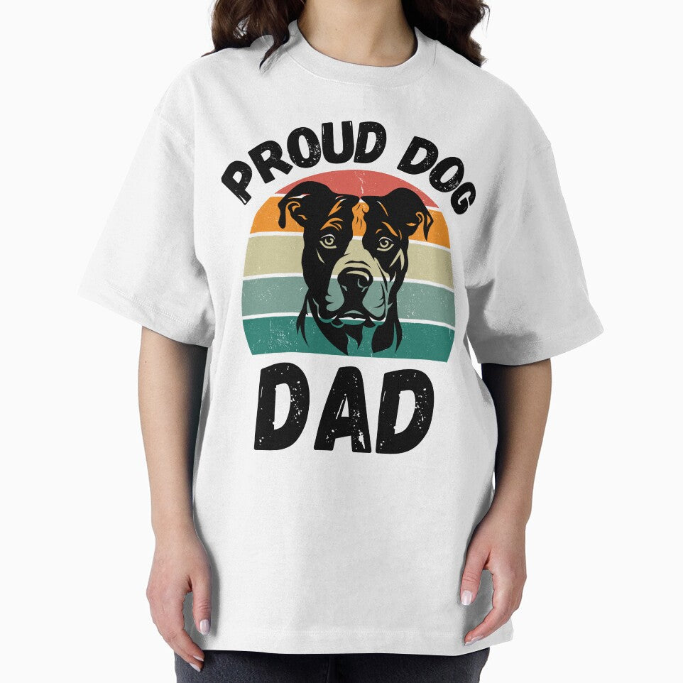 Proud Dog Dad, Vintage Style by RiffRaffGraffix T-Shirts, Hoodie, Sweatshirt | BlankRebels.com (Image 2)