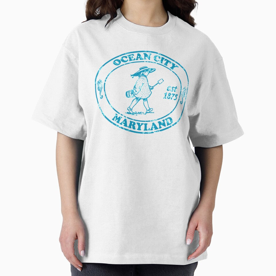 Vintage Ocean City Maryland Logo by mrtraz T-Shirts, Hoodie, Sweatshirt | BlankRebels.com (Image 2)