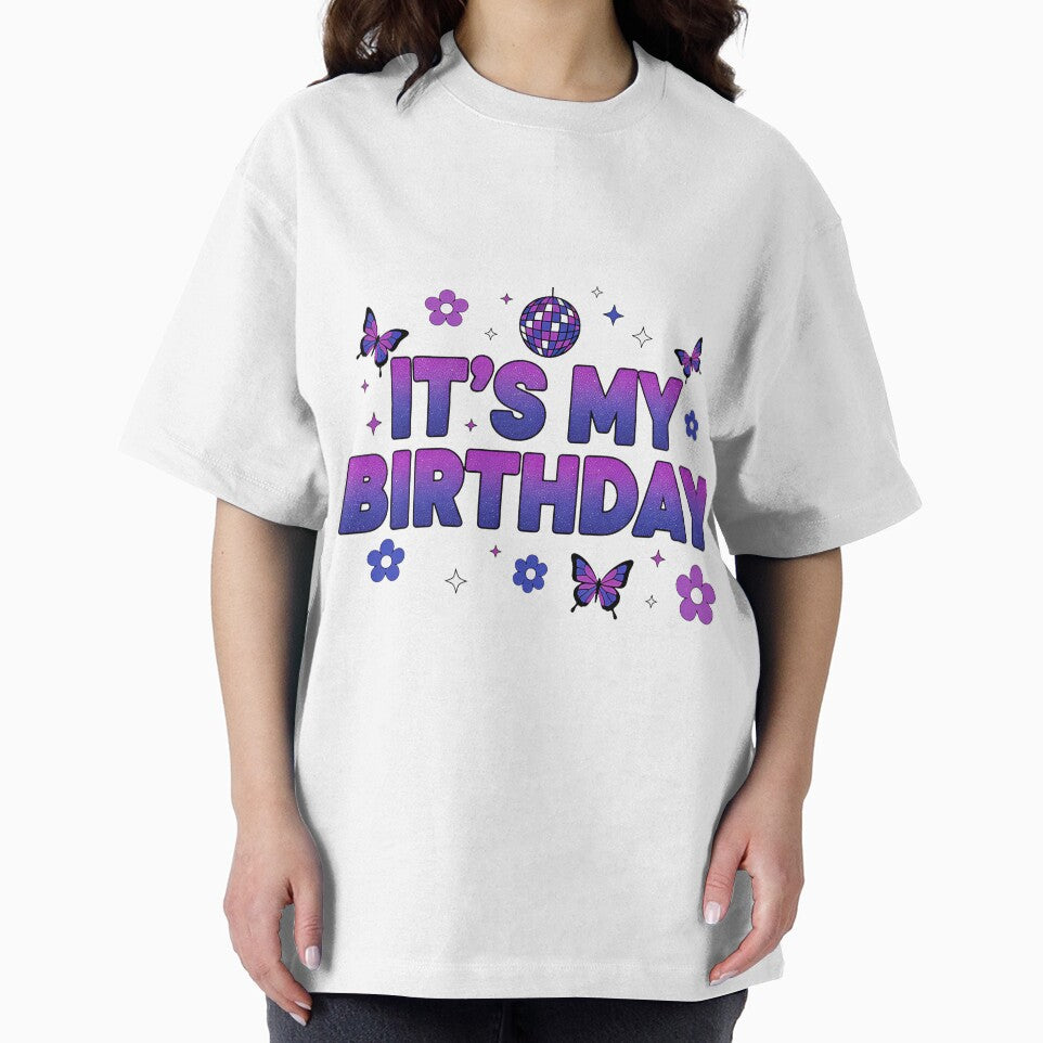Its My Birthday Disco Butterfly Bright Cute Sparkle Scene by torildorxop T-Shirts, Hoodie, Sweatshirt (Image 2)