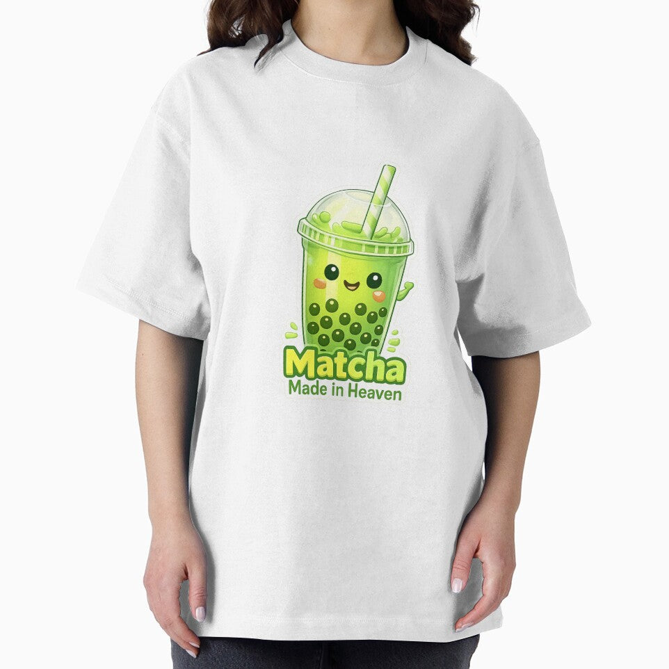 Kawaii Matcha Bubble Tea Cute Milk Tea Lover Aesthetic Design “ T-shirts , Sweatshirts Tea lovers” by Kaehaniz... (Image 2)