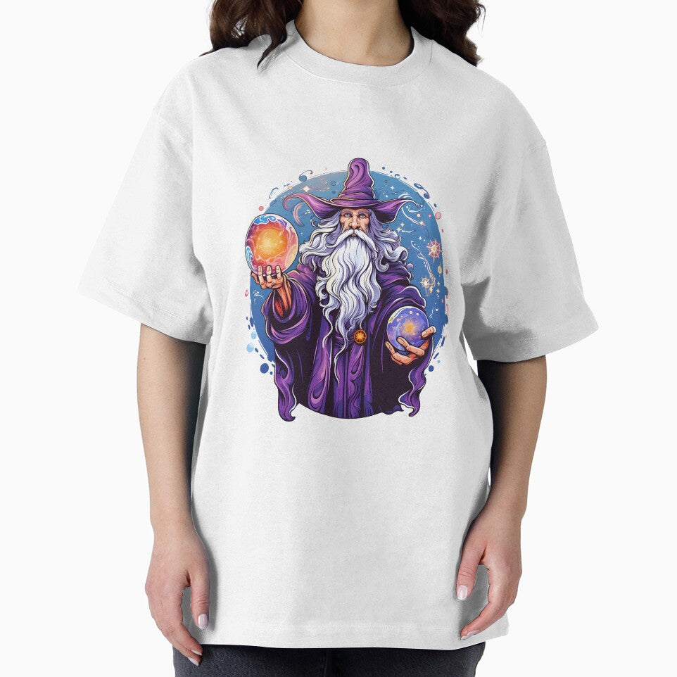 Merlin in Violet Sticker by ArtMotionFlow