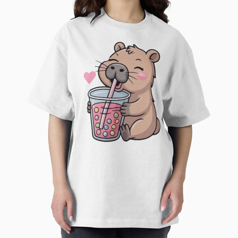 Capybara´s Bubble Tea by kawaiistudio T-Shirts, Hoodie, Sweatshirt | BlankRebels.com (Image 2)